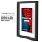 Americantflat 9.5x12 Floating Frame for Playbills - Ideal for Theatre Posters - Easy Open Buttons for Loading Pictures - Playbill Frame - Shatter Resistant Glass - Hanging Hardware - Black